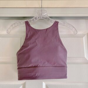 Lululemon Energy High neck Longline Bra size 6 light lavender